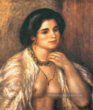  noir - gabrielle aux seins nus Pierre Auguste Renoir